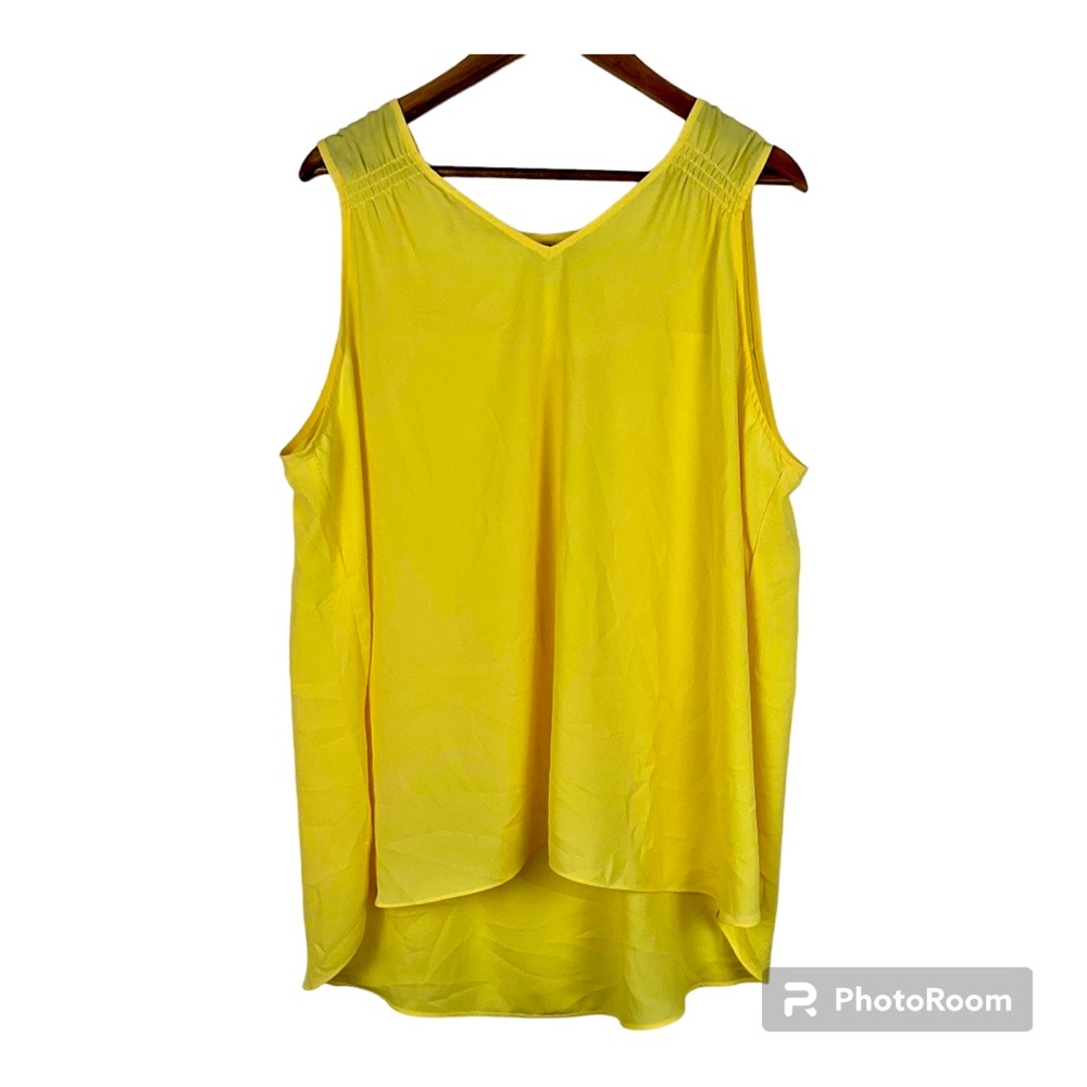 CATO Yellow‎ Sleeveless Blouse Women’s size 18/20W NWT